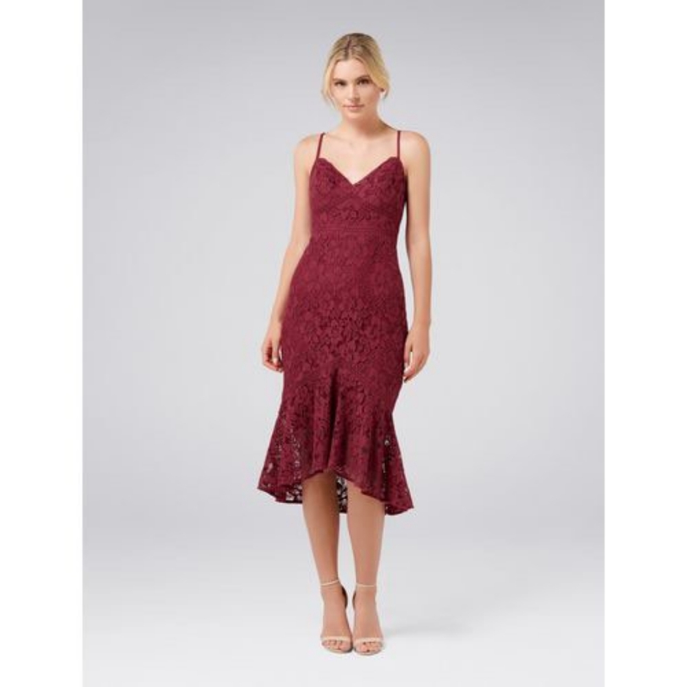 EverNew Red lace dress